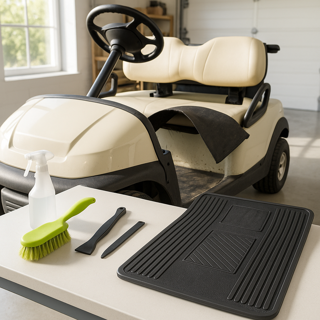 How to Clean and Replace a Golf Cart Floor Mat