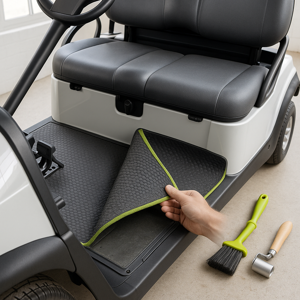 How to Install a Floor Mat or Carpet in Your Golf Cart