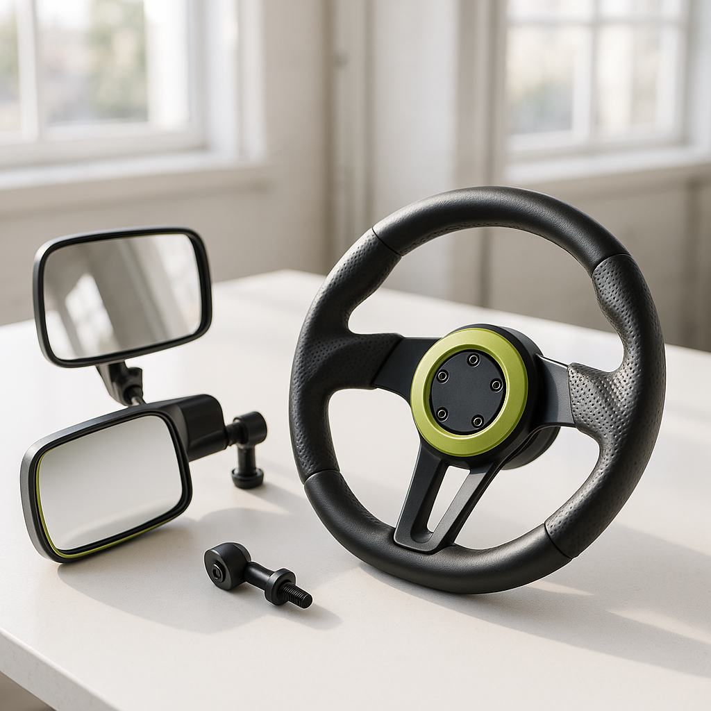 How to Choose Golf Cart Mirrors and Steering Wheels