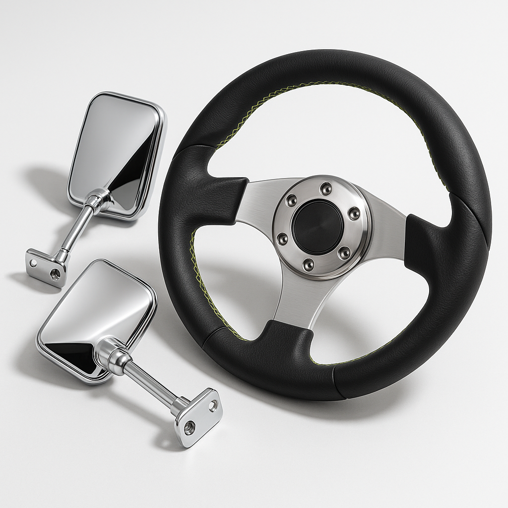 How to Choose Golf Cart Mirrors and Steering Wheels