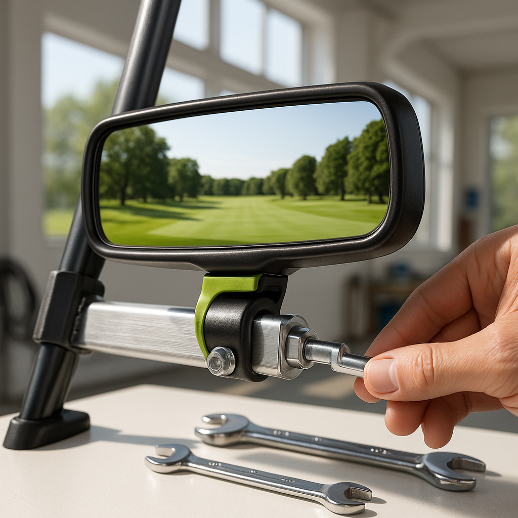 How to Choose and Mount a Golf Cart Rear View Mirror