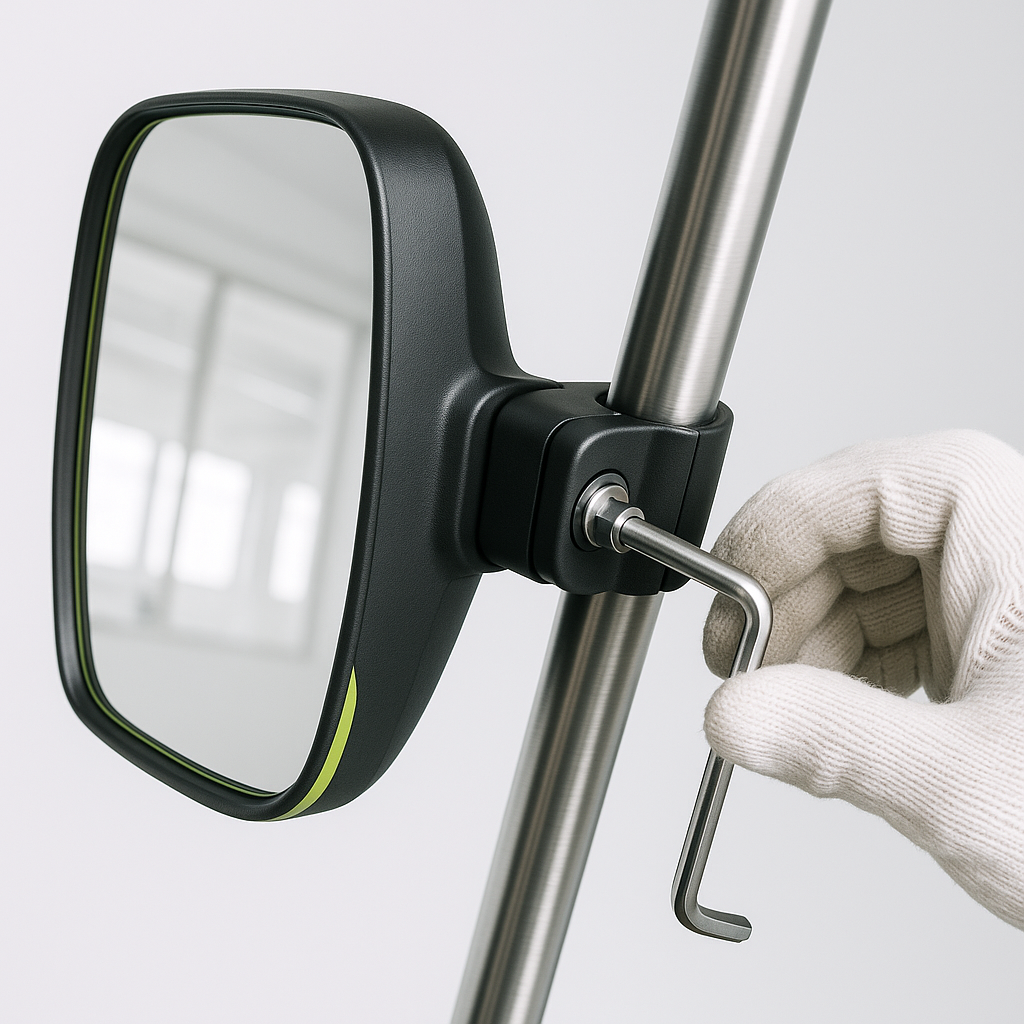 How to Install a Rearview Mirror on a Golf Cart
