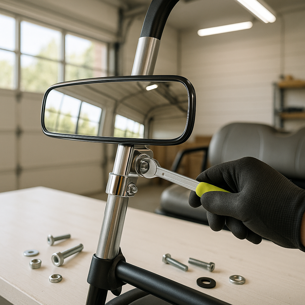 How to Mount a Golf Cart Rear View Mirror (Step-by-Step)